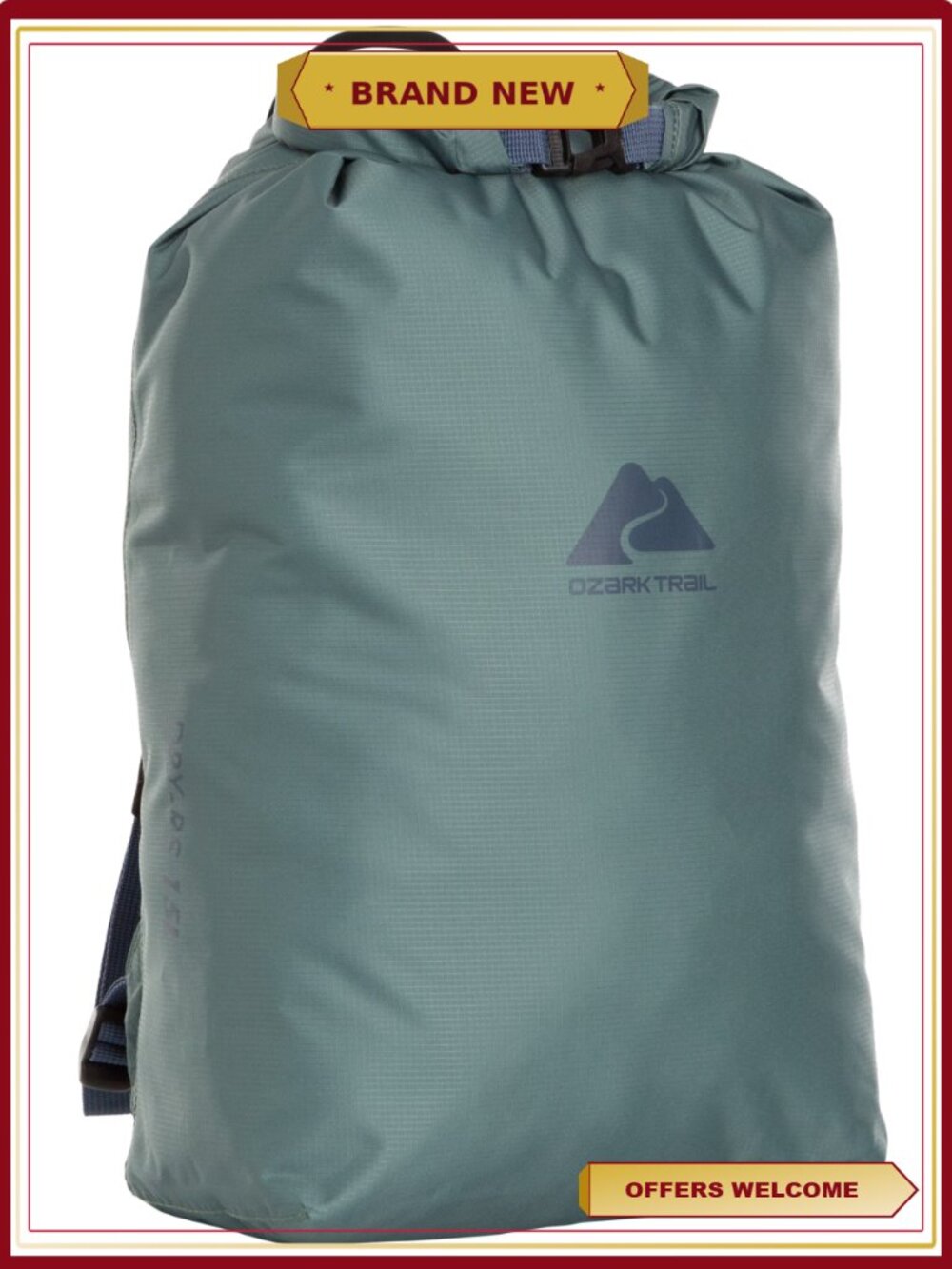 Waterproof 15L Backpack Roll-Top Sling Adjustable Strap